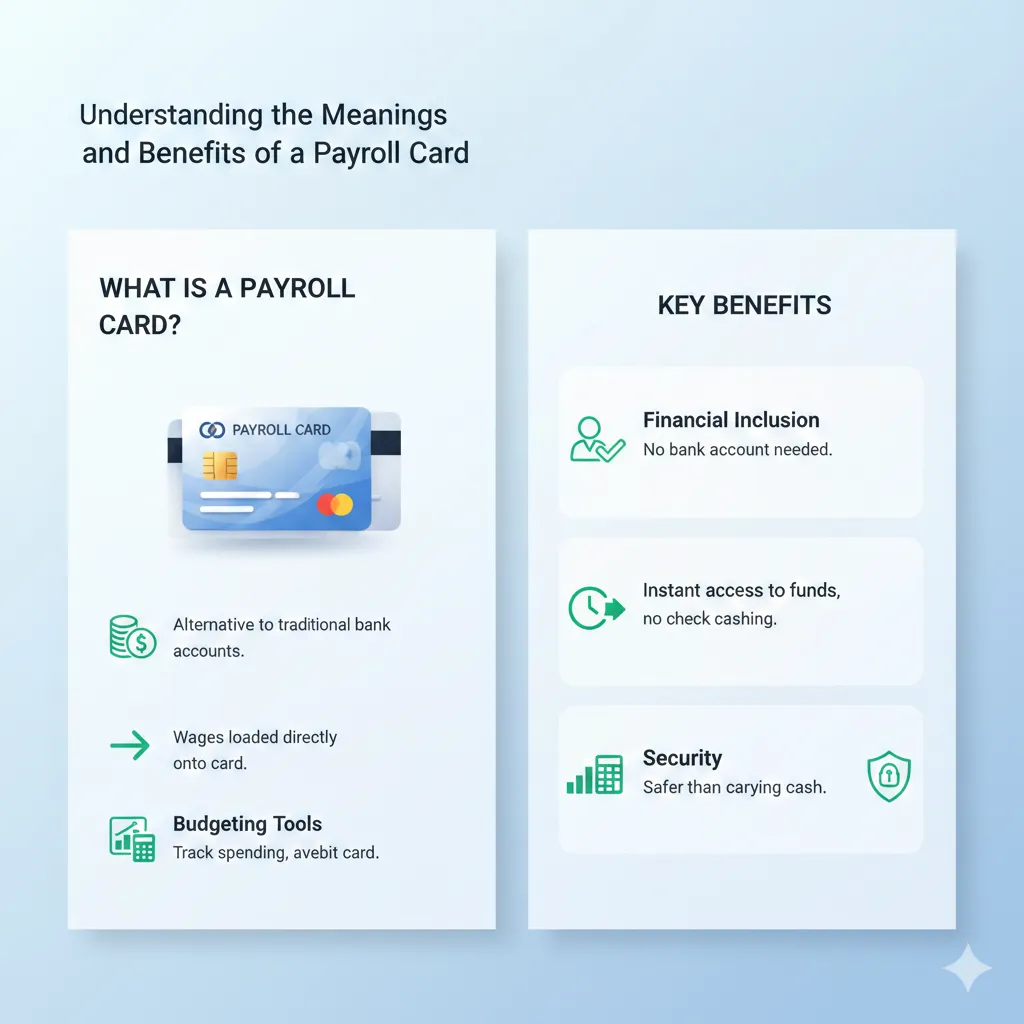 Understanding the meanings and benefits of a Payroll card