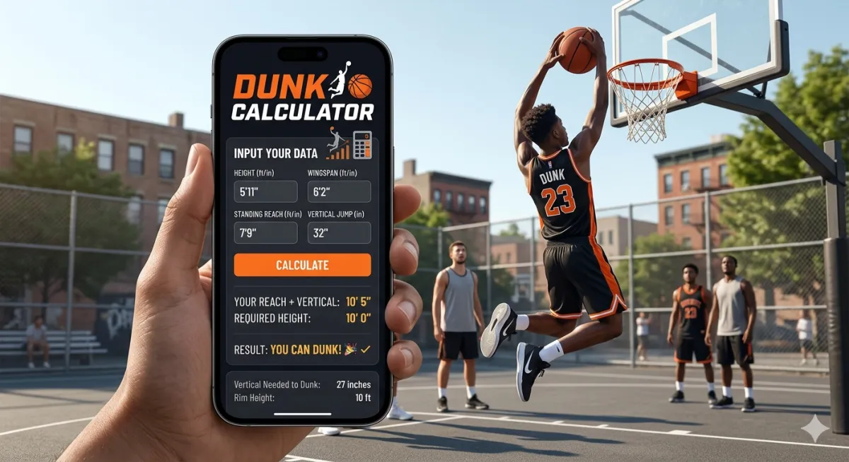Dunk Calculator — Can You Dunk a Basketball? Find Out Now