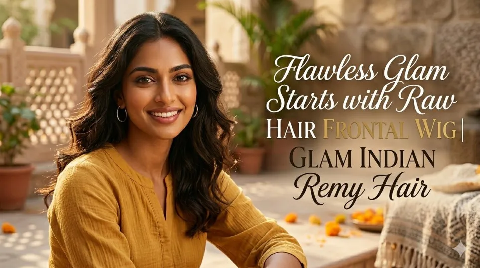 Flawless Glam Starts with Raw Hair Frontal Wig | Glam Indian Remy Hair