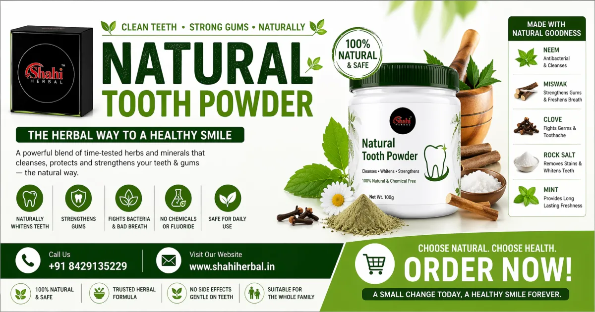 Best Natural Tooth Powder for Healthy Teeth & Gums