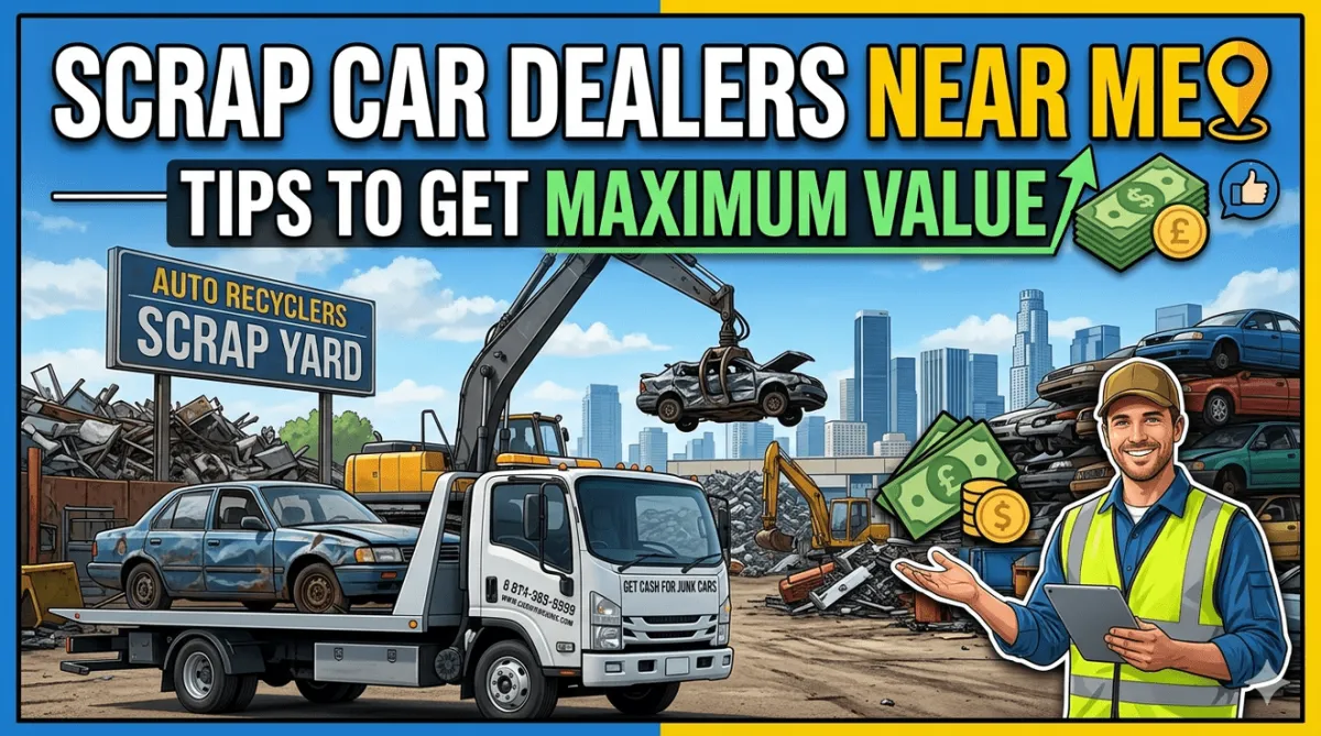 Scrap Car Dealers Near Me | Tips to Get Maximum Value Featured Image