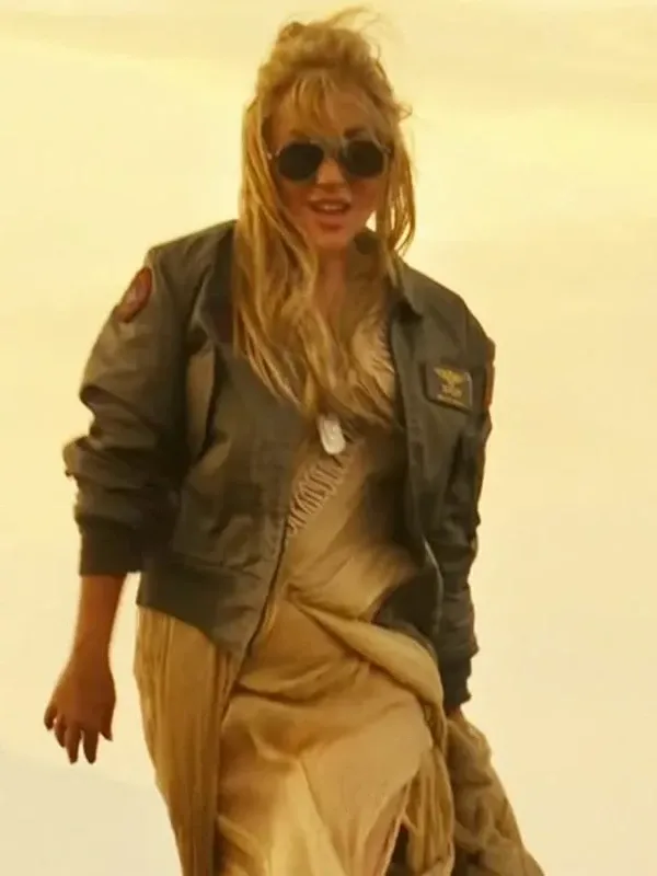 Top Gun Green Flight Lady Gaga Jacket
