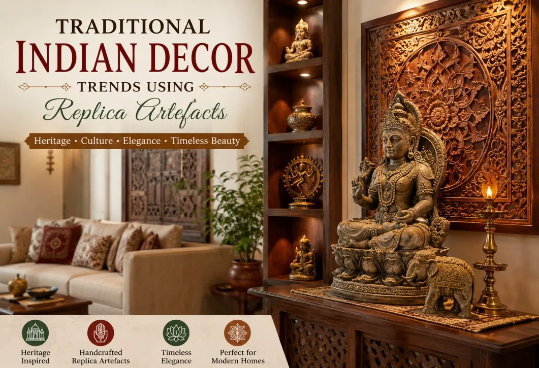 Traditional Indian Decor Trends Using Replica Artefacts