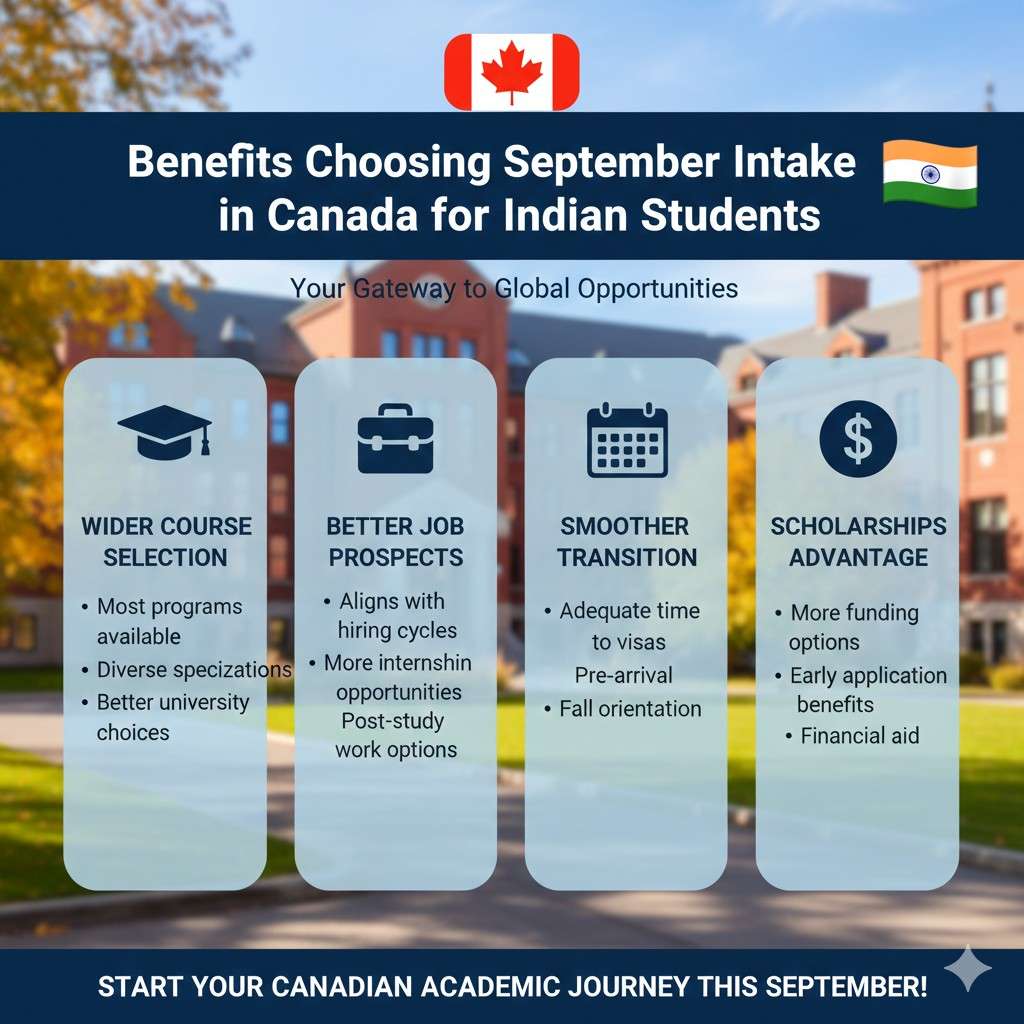 Benefits of Choosing September Intake in Canada for Indian Students