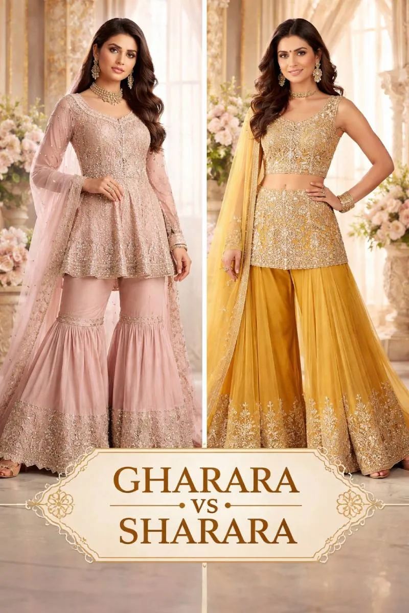 Difference Between Sharara and Gharara Every Woman Should Understand