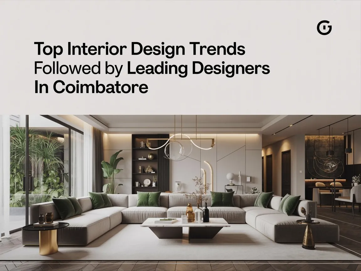 Top Interior Design Trends Followed by Leading Designers in Coimbatore